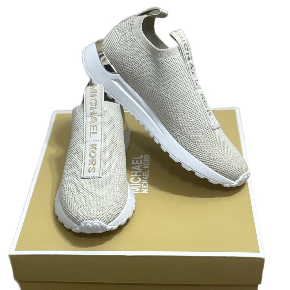 Michael by Michael Kors Bodie Metallic Mesh Slip-On Sneaker